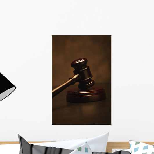 Closeup Of A Gavel Wall Mural