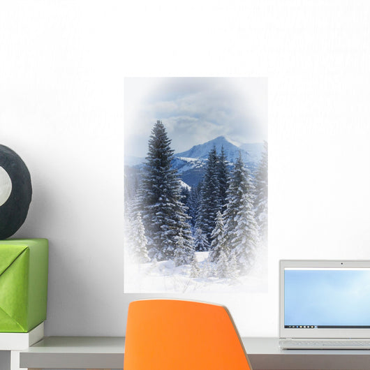 Forest In The Winter Wall Mural