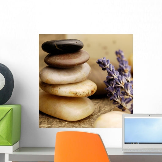 stone cairn Wall Mural