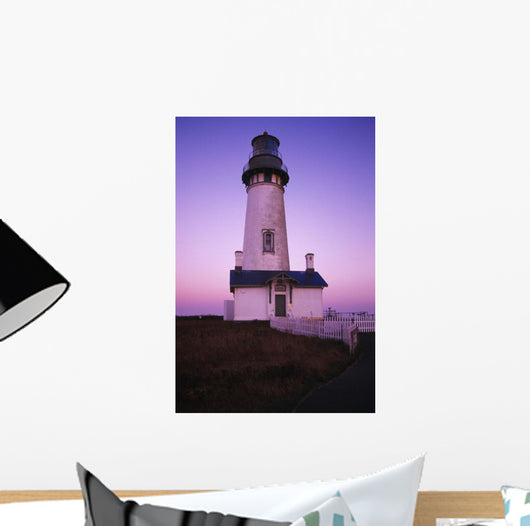 Sunset On Yaquina Head Lighthouse Wall Mural