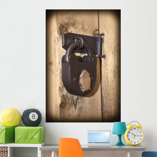 Padlock And Clasp Wall Mural