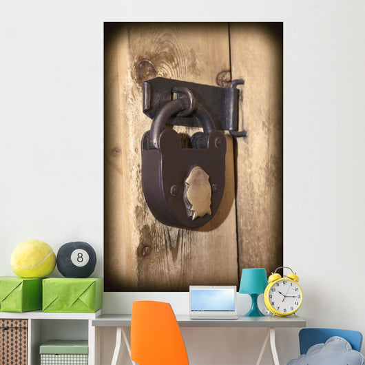 Padlock And Clasp Wall Mural