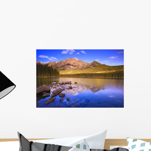 Pyramid Lake, Jasper National Park Wall Mural