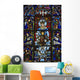Stained Glass Window In Chartres Cathedral Wall Mural