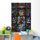 Stained Glass Window In Chartres Cathedral Wall Mural