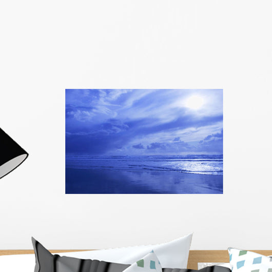 Blue Waterscape Wall Mural