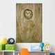 Saw Whet Owl In Hollow Tree Wall Mural