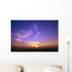 Luminous Sky Behind Distant Lighthouse Wall Mural