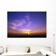 Luminous Sky Behind Distant Lighthouse Wall Mural
