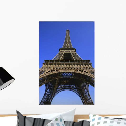 Low Angle Of Eiffel Tower Wall Mural