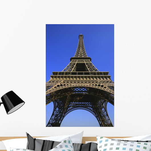 Low Angle Of Eiffel Tower Wall Mural