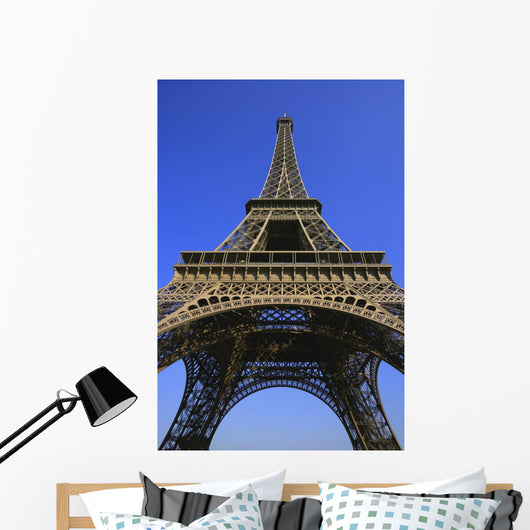 Low Angle Of Eiffel Tower Wall Mural
