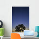 Oak Tree With Starburst Coming Through Wall Mural