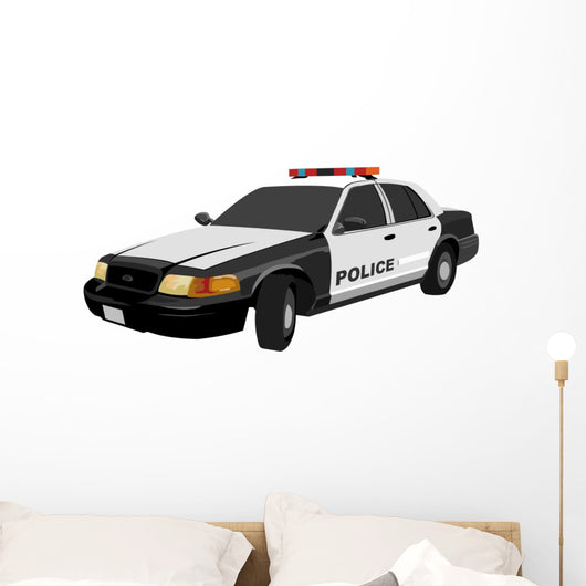 Police Car Wall Decal