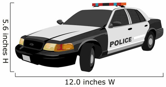 Police Car Wall Decal