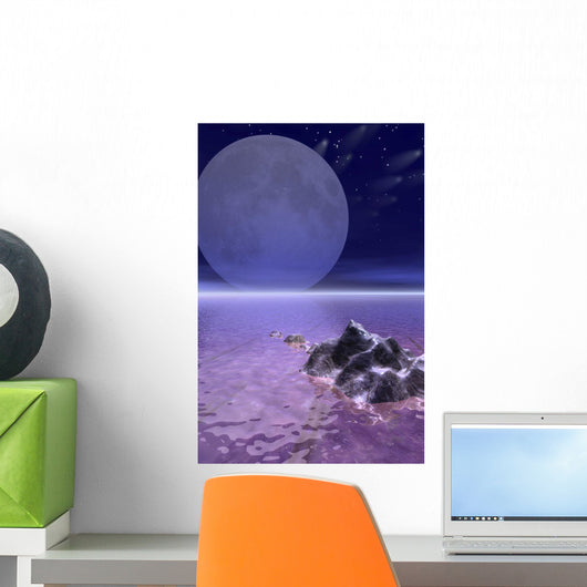 Illustrated Evening Wall Mural