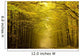 Centered mysterious road in autumn forest. Wall Mural
