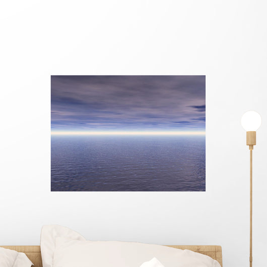 Ocean And Clouds Wall Mural