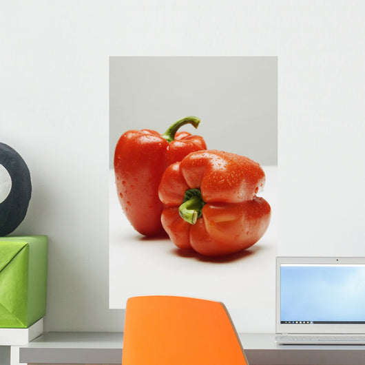Red Peppers Wall Mural