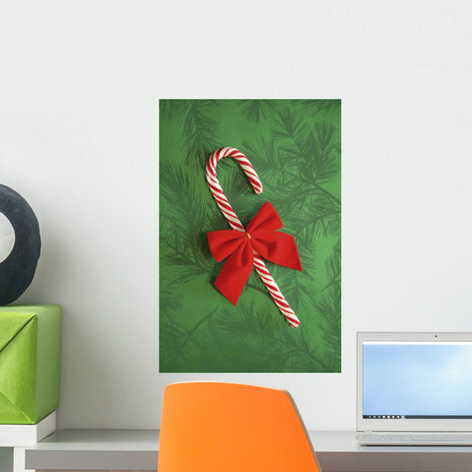 Candy Cane Wall Mural
