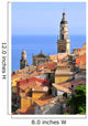 Basilica of St. Michael the Archangel and roofs of Menton in France Wall Mural