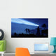 Lighthouse At Night Wall Mural
