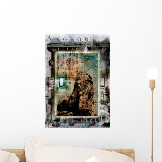 Composition Based On Angkor History Wall Mural