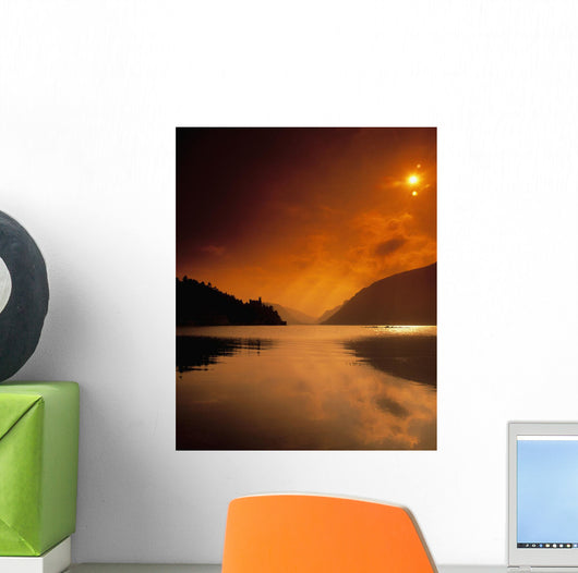 Glenveagh Castle And Lough Veagh Wall Mural