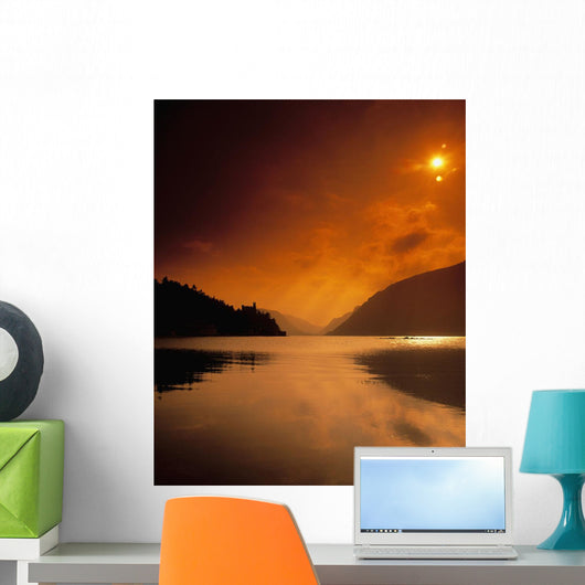 Glenveagh Castle And Lough Veagh Wall Mural