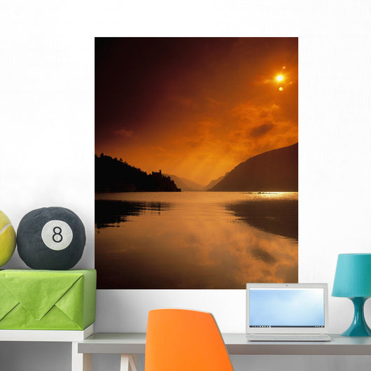 Glenveagh Castle And Lough Veagh Wall Mural