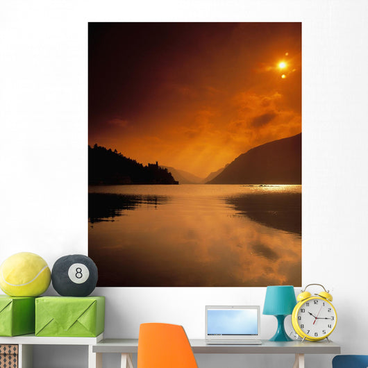 Glenveagh Castle And Lough Veagh Wall Mural