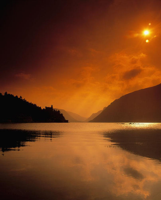 Glenveagh Castle And Lough Veagh Wall Mural