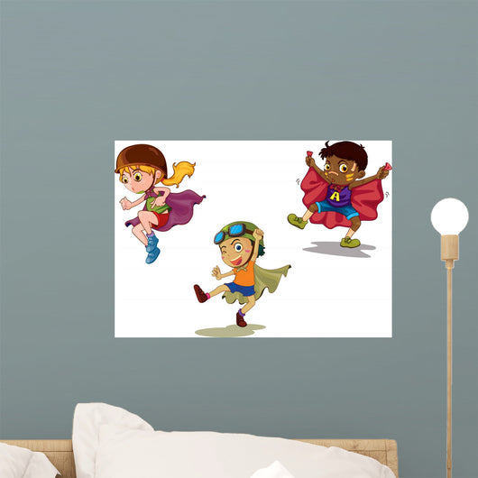 Super Hero Kids Wall Decal