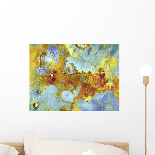 Aerial View Of Mars Wall Mural