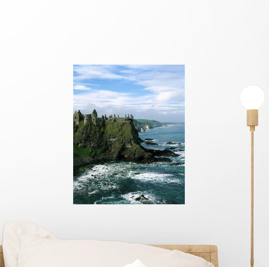 Castle At The Seaside, Dunluce Castle, County Antrim, Northern Ireland Wall Mural