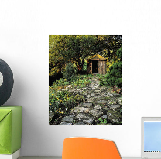 Gazebo And Path, Ballinlough Castle, Co Westmeath, Ireland Wall Mural