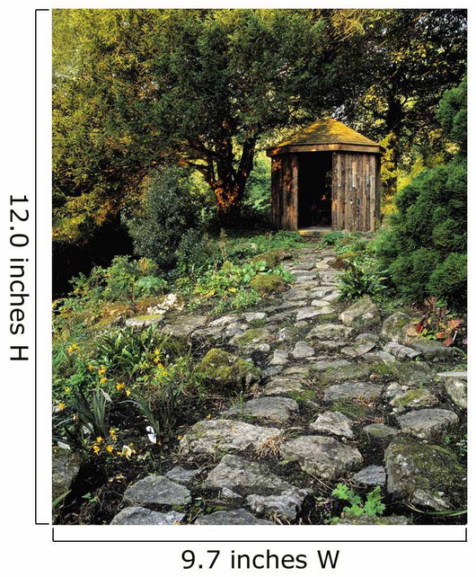 Gazebo And Path, Ballinlough Castle, Co Westmeath, Ireland Wall Mural