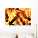 wood fire Wall Mural