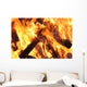 wood fire Wall Mural