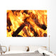 wood fire Wall Mural