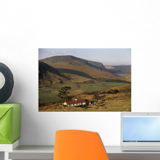 High Angle View Of A House, County Wicklow, Republic Of Ireland Wall Mural