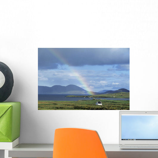 Rainbow Over Mountains Wall Mural