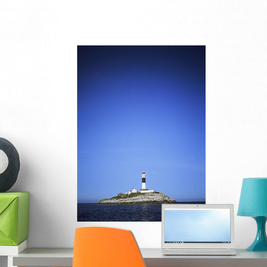 Lighthouse In The Sea Wall Mural