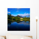 River In Front Of A Castle Wall Mural