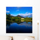River In Front Of A Castle Wall Mural