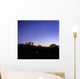 Silhouette Of A Castle On The Cliff Of A Mountain Wall Mural