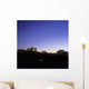 Silhouette Of A Castle On The Cliff Of A Mountain Wall Mural