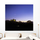 Silhouette Of A Castle On The Cliff Of A Mountain Wall Mural