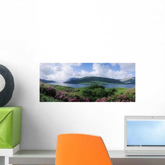 Boat In A River, Killary Harbor, County Galway, Republic Of Ireland Wall Mural