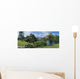 River In Front Of A Castle Wall Mural